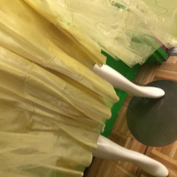 Rare Vintage 50s yellow dress Rockabilly lace bolero cocktails - Picture 3 of 16